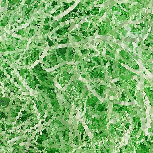 Uptotop 1/2 LB Crinkle Cut Paper Shred Filler for Gift Wrapping Basket Filling, Birthday, Christmas, Thanksgiving, Wedding, Mother's Day, Green