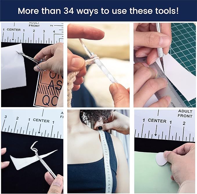 Weeding Tools for Vinyl: 74 Pcs Premium Vinyl Weeding Tools kit, Tshirt-Ruler Guide for Vinyl Alignment, Crafting Tools Craft Vinyl Tools and Accessories for Cameos/Lettering/Cutting/Splicing