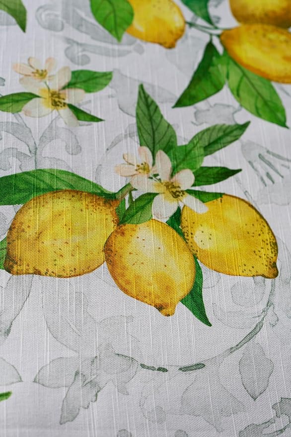 Maison d' Hermine Table Cloth Square Table 100% Cotton 60 x 60 Inches Tablecloth Reusable Decorative Everyday Use for Dining Room, Farmhouse, Home, Party, Festive & Wedding Spring Summer - Cedrat
