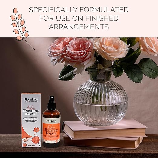 FloraLife Fresh-Cut Flowers Care Kit - Nutrition, Hydration, & Cleaning Solution with Cutting Shears