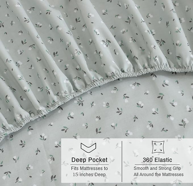 RUVANTI 100% Organic Cotton Sheets Full Size, Percale Weave, GOTS Certified, 4-Piece Set, Deep Pocket 15", Crisp & Breathable, Soft Durable Bedding, Sábanas Algodón Orgánico – Bud Club