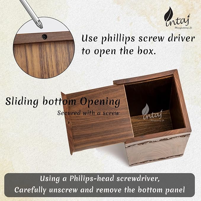 INTAJ Cremation Urn for Human Ashes - Wooden Urn Box for Ashes Handcrafted - Tree of Life Memorial Urn Funeral Cremation Urns (Teal Green, XX-Large (640lbs or 290kg))