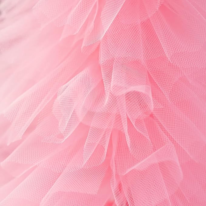 MEEDEE Pastel Tulle Ribbon 6 Rolls Tulle Fabric Spool Ribbon, 6 inch by 25 Yards/Spool, Perfect for Tutus DIY Wedding Table Skirt Rainbow Party Decorations Gift Wrapping