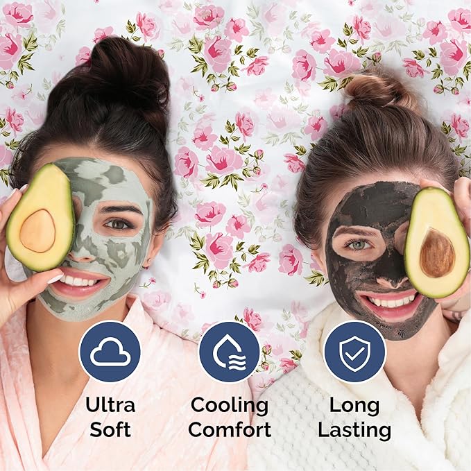 Floral Sheets - Pink Floral Bed Sheet Set - 1 Flat, 1 Fitted & 1 Pillowcase w/ Deep Pockets - Comfy, Wrinkle & Fade Free - Boho Botanical Bedding - Ultra-Soft, Breathable and Cooling - Twin Size Set