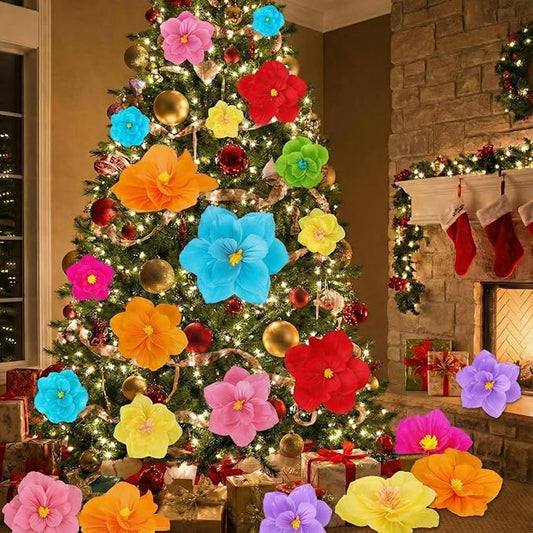 Giant Paper Flowers Artificial Large Paper Flower Decoration for Handcrafted Wall Backdrop Christmas Mexican Wedding Graduation Bridal Shower Birthday Party Supplies(Mexican Fiesta,18 Pcs)