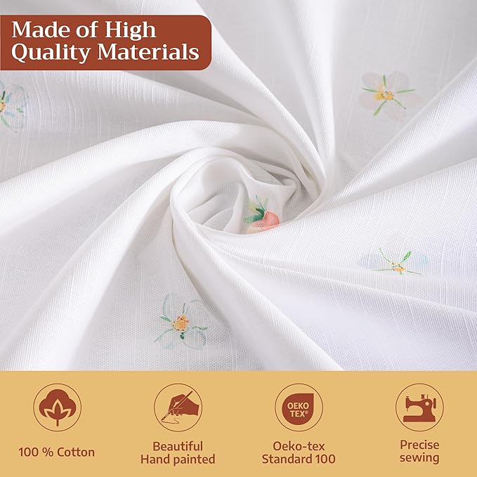 Maison d'Hermine Table Cloth Rectangle Table 100% Cotton Tablecloth for Dining Room, Farmhouse, Home, Hotel, Parties & Wedding - Ideal for Easter Decorations Spring & Summer (Bunny Party, 60" x 120")