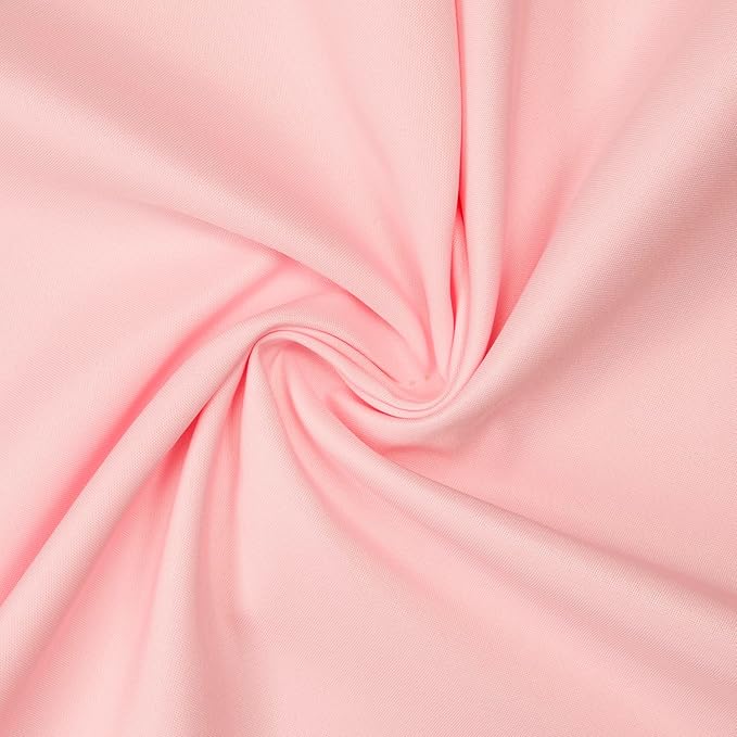 Gee Di Moda Rectangle Tablecloth - 90 x 156 Inch Pink Table Cloth for 8 Foot Table with Floor-Length Drop - Heavy Duty Washable Fabric - 8 Ft Buffet Table, Holiday Party, Wedding & Baby Shower