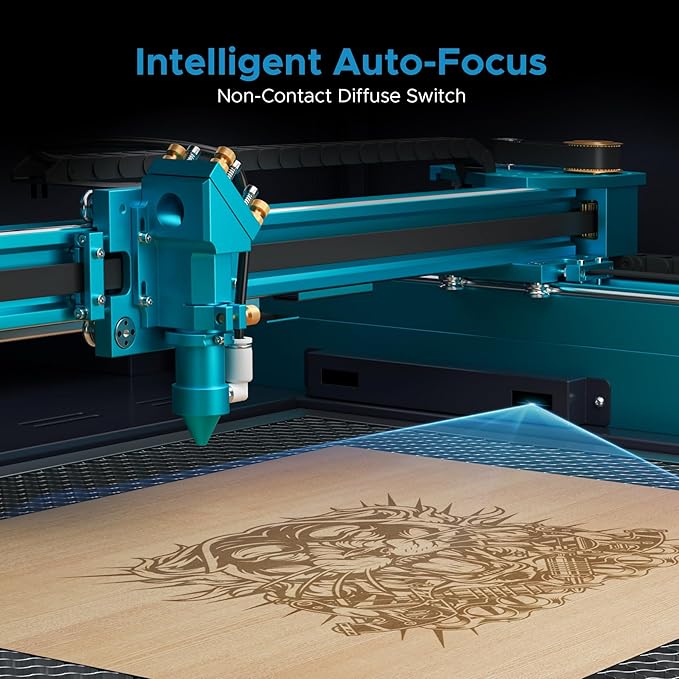 OMTech Pronto 35 90W CO2 Laser Engraver Cutter with Water Chiller, 28"x20" Autofocus Engraving Machine with Air Assist & 2-Way Pass-Through, Laser Cutter for Wood Acrylic Leather Glass