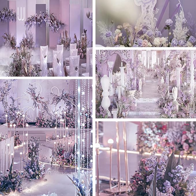 FagusHome 25 Pcs Silk Peony Artificial Flower Heads 4 inch Fake Peony Flowers Heads with Stems Artificial Peony Flower Heads in Bulk Wholesale for Wedding Home Decor (Light Purple)