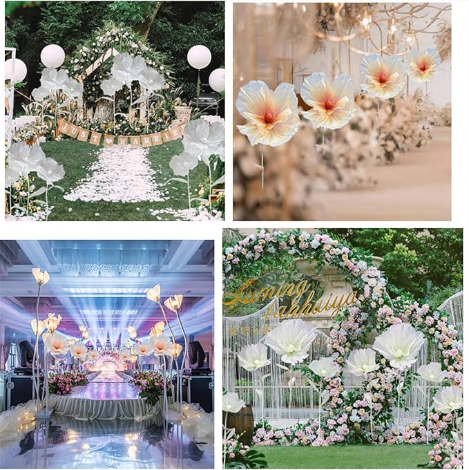 Giant Flower Decoration for Wedding Background, Party Decoration, Birthday Party, Photography Props, Shop Window Props, Banquet, Stage, Mall Display (Pink B)
