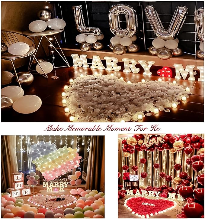 1000Pieces Rose Petals, Artificial Flower Petals Fake Rose Petals for Romantic Night,Wedding,Proposal Anniversary Flower Decorations (Yellow)