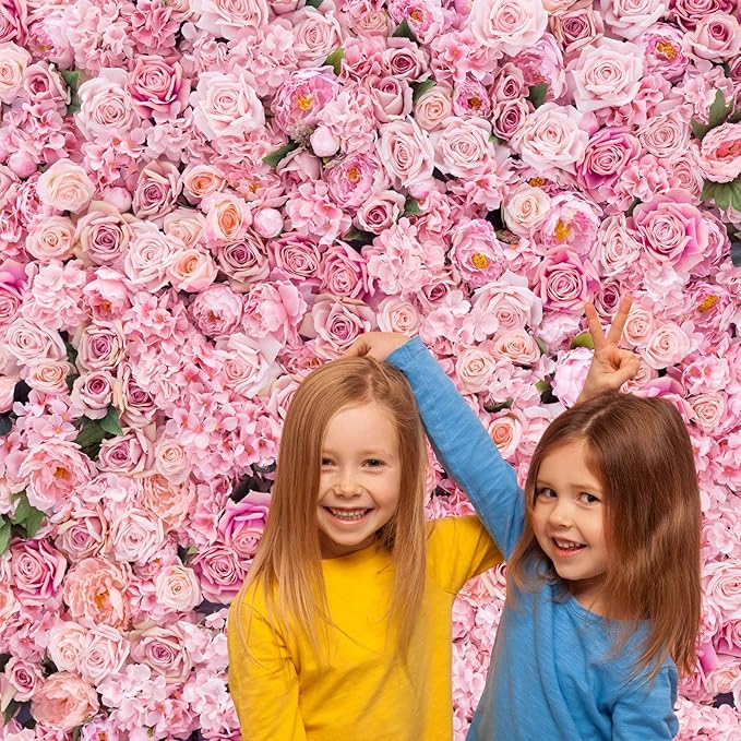 Roses Flowers Backdrop Valentine's Day Pink Rose Photography Background Floral Red Rose Backdrop for Birthday Wedding Baby Shower Anniversary for Various Floral Roses Backdrops Adults Props 8x6ft