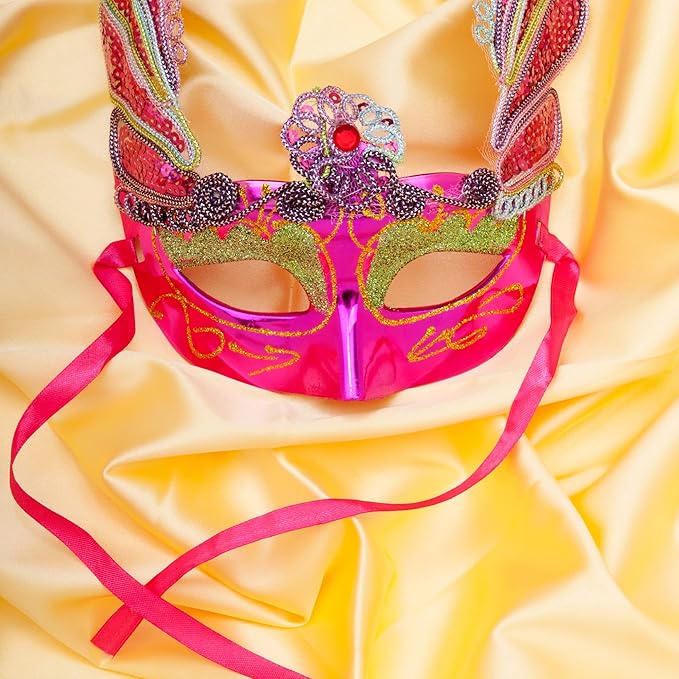 LIUYAXI Hot Pink Satin Ribbon, Double Faced 1/2" X Continuous 25 Yards Ribbons Perfect for Gift Wrapping Bows Bouquet Wedding Craft and More