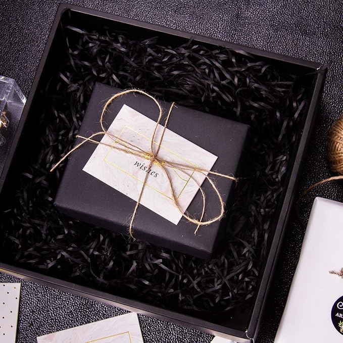 RUSPEPA 30"x 393"(32.8') Black Kraft Wrapping Paper Large Jumbo Roll, Recyclable Art Gift Wrap Paper for Gift Wrapping, Table Covering, Kid Craft Supplies, Bouquet Flower, Poster Bulletin Board, 80GSM