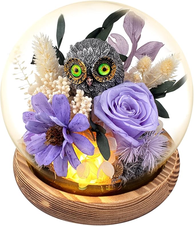 Preserved Roses & Fresh Flowers Bouquet – Gift for Women, Roses That Last Forever, Flowers for Delivery Prime, Birthday, Mother’s Day & Christmas