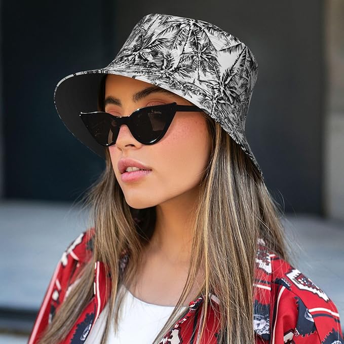 Small Daisy Green Chrysanthemum Flower Bucket Hats Fashion Sun Cap Packable Outdoor Fisherman Hat for Women and Men