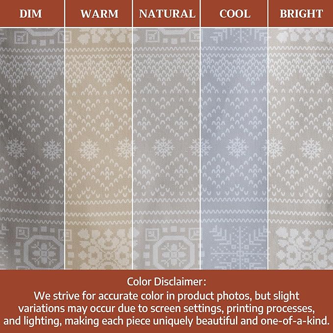 Maison d' Hermine Table Runner 100% Cotton Double Layer Table Runners 72 inches Long for Thanksgiving Christmas Decorations Home Kitchen Dining Party Wedding (Cozy Christmas, 14.5" x 72")