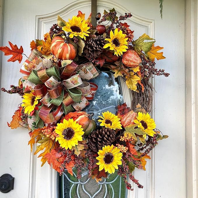 Sunflower Artificial Flowers Yellow Fake Flower Bouquet Box Set for DIY Bridal Wedding Shower Decorations Party Table Centerpieces Cake Decorating Silk Floral Arrangement for Home Decor Indoor