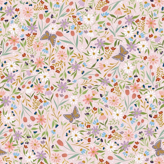 Jillson Roberts Bulk Gift Wrap, Everyday Gift Wrapping Supplies, Delicate Floral Full Ream 833 feet x 30 inches