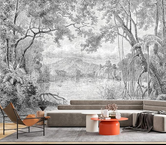 Eierme-The Ancient Scenery of Charming lagoons in Luzon Island Mural Wallpaper Peel and Stick 90" x 67"
