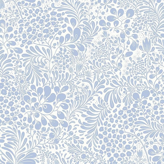 Heroad Peel and Stick Wallpaper Light Blue Floral Contact Paper 30'x17.3'' Boho Wall Paper Modern Removable Self Adhesive Wallpaper for Bedroom Bathroom Kitchen Cabinet Decor Waterproof Vinyl Roll