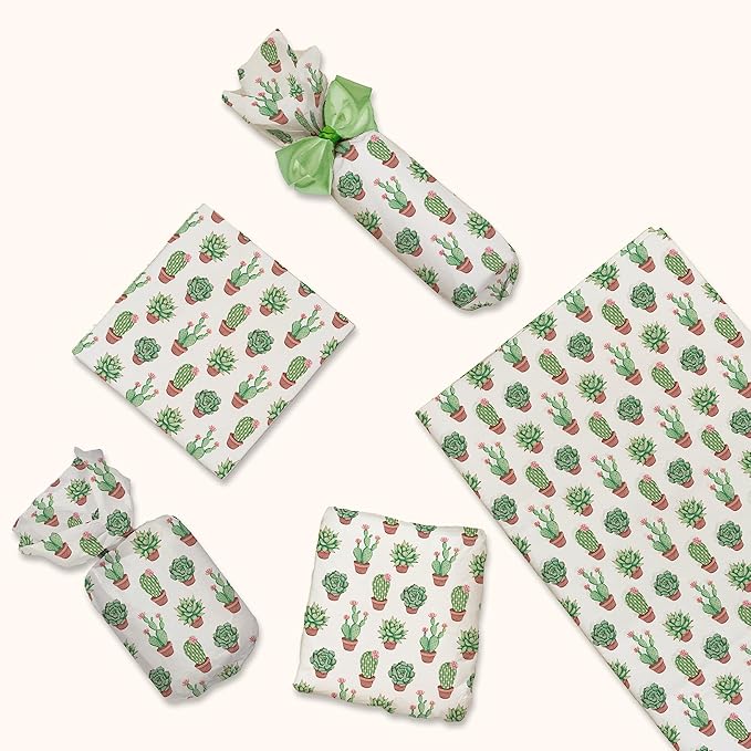 Succulent Printed Tissue Paper for Gift Bags or Boxes and Wrapping - Bulk Cactus Decorative Art Tissue Paper for Packaging and Gifting | 24 Sheets 20" x 30"