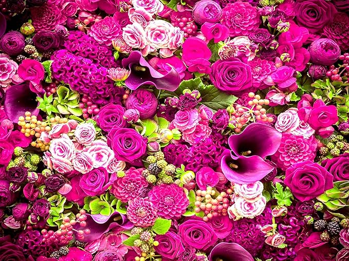 Rose Wall Mural Floral Photo Wallpaper Murals for Wall Decor for Living Room（Not Peel and Stick）