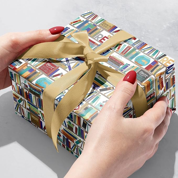 Jillson Roberts Bulk Gift Wrap, Everyday Gift Wrapping Supplies, Books, 1/4 Ream 208 feet x 30 inches