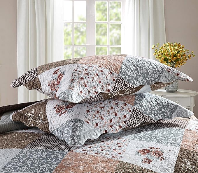 Travan 3-Piece Super King Quilt Sets with Sham Oversized Bedding Bedspread Reversible Soft Coverlet Set, Super King(120 * 120 in)