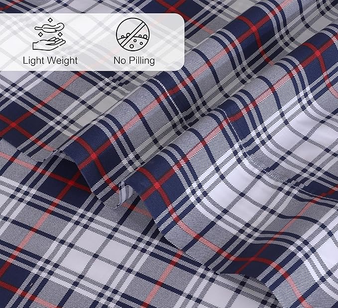 RUVANTI 100% Cotton Twin Sheets Set, 3 Pieces, Soft & Breathable Percale Weave Bedding, Deep Pocket 16", Hotel Standard, Crisp Cool Feel, Durable, Perfect Floral Bed Sheet, Prussian