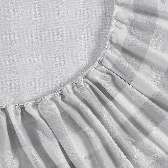 Eddie Bauer - Full Sheets, Cotton Flannel Bedding Set, Brushed For Extra Softness, Cozy Home Decor (Lakehouse Plaid, Full)