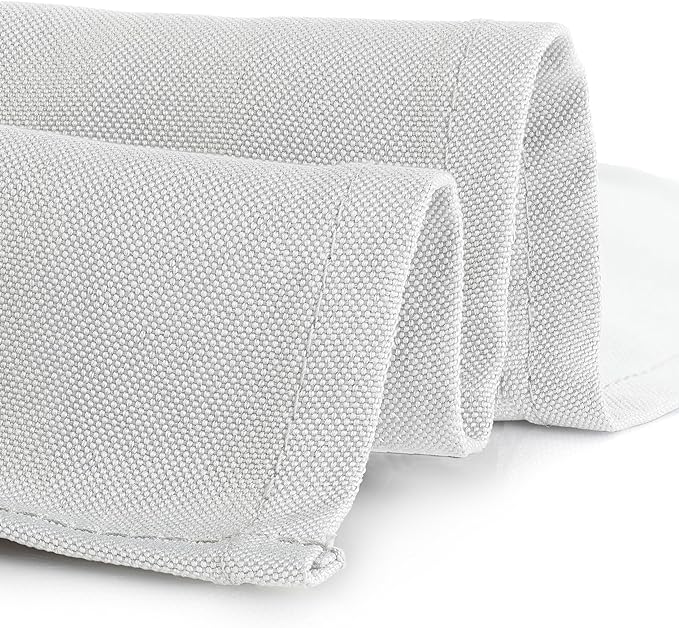 Gee Di Moda Rectangle Tablecloth - 90 x 132 Inch White Table Cloth for 6 Foot Table with Floor-Length Drop - Heavy Duty Washable Fabric - 6 Ft Buffet Table, Holiday Party, Wedding & Baby Shower
