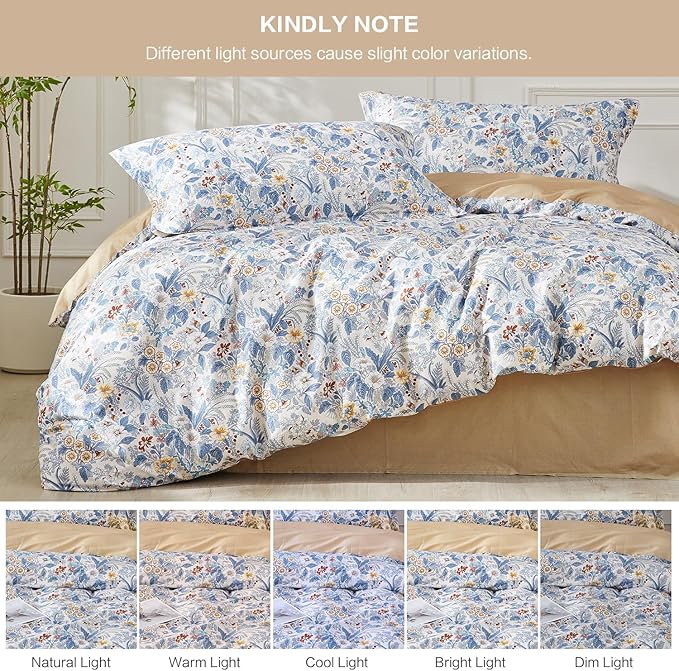 SAPHREAS Queen Size Boho Duvet Cover Green Paisley Bedding Set with 8 Corner Ties and 2 Pillow Shams 100% Cotton Reversible Duvet Cover Set with Zipper Closure