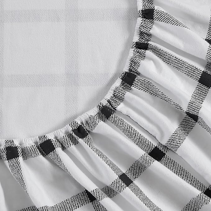 Eddie Bauer - King Sheets, Cotton Flannel Bedding Set, Brushed For Extra Softness, Cozy Home Decor (Bunkhouse Plaid, King)