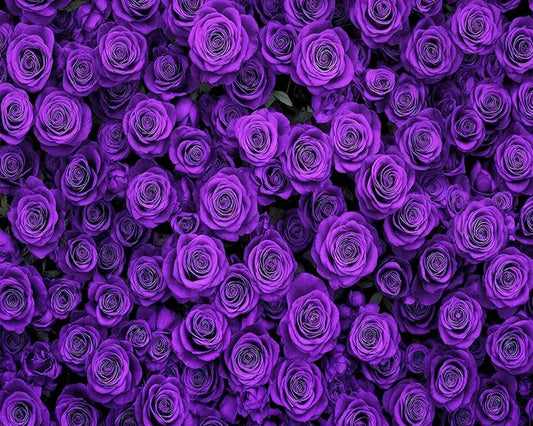 5 x 3 ft Purple Flower Floral Backdrop Background Photography Flower Wall Lavender Backdrop for Party Wedding Girls Birthday Princess Mother's Day Bridal Shower Anniversary Banner Decor Studio Photo