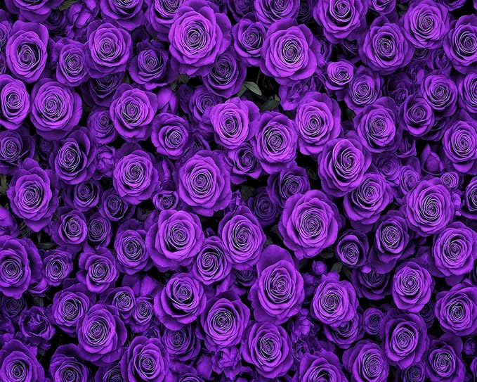 20x10ft Purple Flower Floral Backdrop Background Photography Flower Wall Lavender Backdrop for Party Wedding Girls Birthday Princess Mother's Day Bridal Shower Anniversary Banner Decor Studio Photo