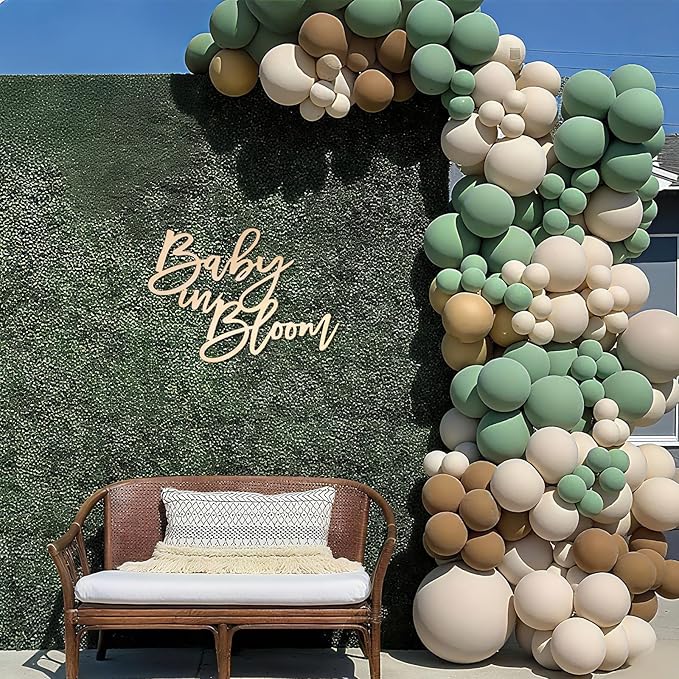 Baby in Bloom Backdrop Sign - Ba by Shower, Gender Reveal Wooden Decor & Photography Back Drop, Unique Ba by Announcemen (Baby in Bloom Backdrop Sign)