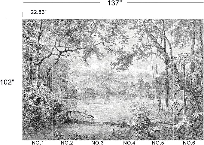Eierme-The Ancient Scenery of Charming lagoons in Luzon Island Mural Wallpaper Peel and Stick 137" x 102"