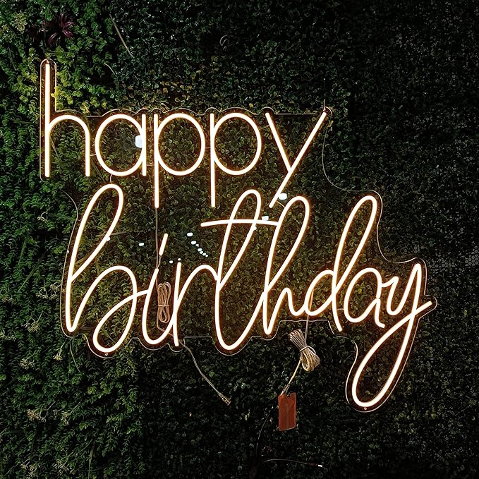 GITM Custom Neon Signs for Wall, Personalized Large LED Lights for Name Logo Wedding Birthday, Home Decor, Bar Cafe Studio- Ideal Gift for Christmas, Valentine's Day