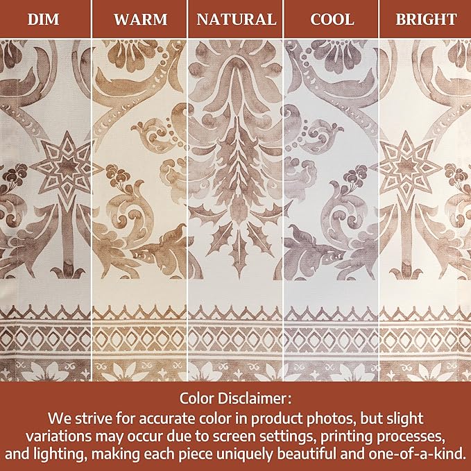 Maison d' Hermine Table Runner 100% Cotton Single Layer Table Runners 90 inches Long for Thanksgiving Christmas Decorations Home Kitchen Dining Party Wedding (Allure, 14.5" x 90")