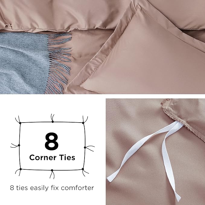 Bedsure Duvet Cover Twin/Twin XL Size - Soft Double Brushed Bedding Set for Kids & Adults, Zipper Closure, 2 Pieces, Includes 1 Duvet Cover (68"x90") & 1 Pillow Sham, NO Comforter, Mustard Yellow