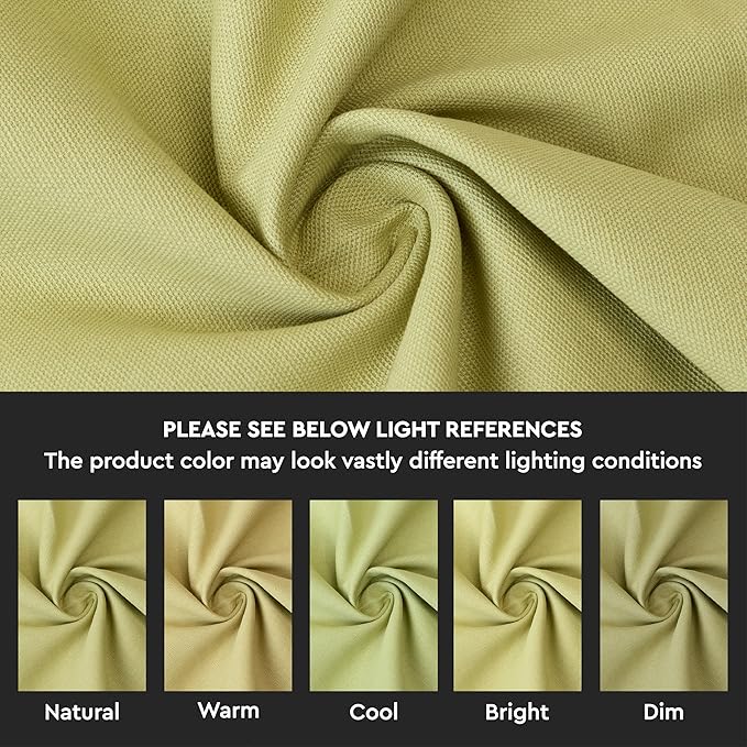 Encasa XO Table Runner 13x91 in Long | Cotton Canvas Fabric | Sage Green Solid Color | Machine Washable & Durable